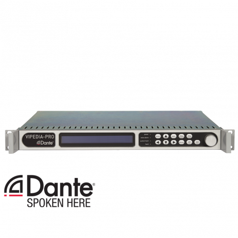 VIPEDIA-12-PRO DSP, IP Networking and Audio Matrix (Dante Enabled)