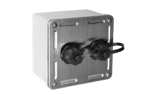 BC-12-024 Industrial IP 67 2xRJ45 STP Cat.6A outlet picture